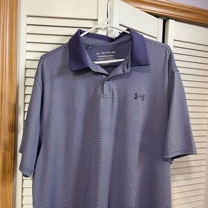 Under Armour Blue Polo Shirt Performance Comfort